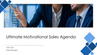 Ultimate Motivational Sales Agenda PPT Structure AT