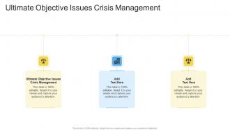 Ultimate Objective Issues Crisis Management In Powerpoint And Google Slides Cpb