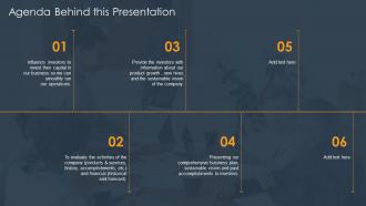 Ultimate organizational strategy for incredible agenda behind this presentation