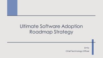 Ultimate Software Adoption Roadmap Strategy PPT Structure AT