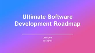 Ultimate Software Development Roadmap PPT Template AT