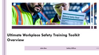 Ultimate Workplace Safety Training Toolkit Overview PPT Template AT