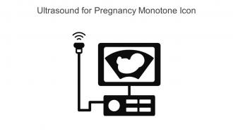 Ultrasound For Pregnancy Monotone Icon In Powerpoint Pptx Png And Editable Eps Format