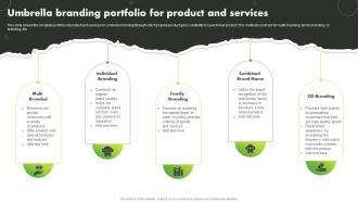 Umbrella Branding Portfolio For Product And Services