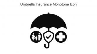 Umbrella Insurance Monotone Icon In Powerpoint Pptx Png And Editable Eps Format