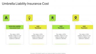 Umbrella Liability Insurance Cost In Powerpoint And Google Slides Cpb