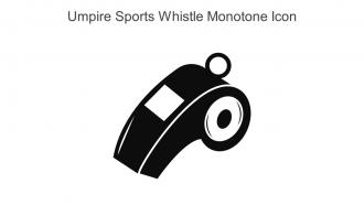 Umpire Sports Whistle Monotone Icon In Powerpoint Pptx Png And Editable Eps Format