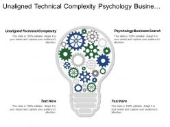Unaligned technical complexity psychology business search reactive planning