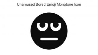 Unamused Bored Emoji Monotone Icon In Powerpoint Pptx Png And Editable Eps Format