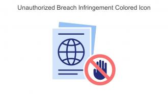 Unauthorized Breach Infringement Colored Icon In Powerpoint Pptx Png And Editable Eps Format