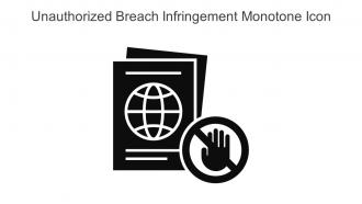 Unauthorized Breach Infringement Monotone Icon In Powerpoint Pptx Png And Editable Eps Format