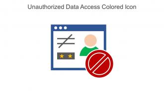 Unauthorized Data Access Colored Icon In Powerpoint Pptx Png And Editable Eps Format