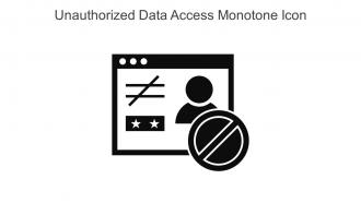 Unauthorized Data Access Monotone Icon In Powerpoint Pptx Png And Editable Eps Format