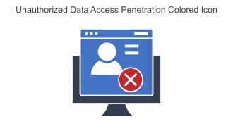 Unauthorized Data Access Penetration Colored Icon In Powerpoint Pptx Png And Editable Eps Format