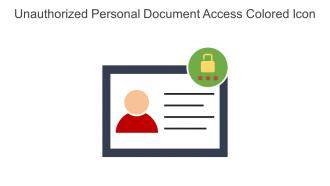 Unauthorized Personal Document Access Colored Icon In Powerpoint Pptx Png And Editable Eps Format