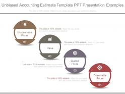 Unbiased accounting estimate template ppt presentation examples