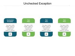 Unchecked exception ppt powerpoint presentation model layout cpb
