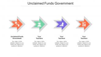 Unclaimed Funds Government Ppt Powerpoint Presentation Professional Cpb