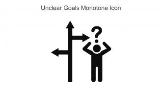 Unclear Goals Monotone Icon In Powerpoint Pptx Png And Editable Eps Format