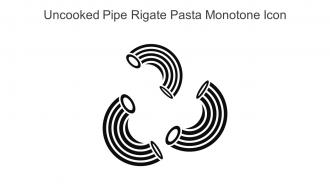 Uncooked Pipe Rigate Pasta Monotone Icon In Powerpoint Pptx Png And Editable Eps Format