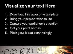 Under construction abstract powerpoint templates and powerpoint backgrounds 0811