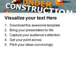 Under construction symbol powerpoint templates and powerpoint backgrounds 0711