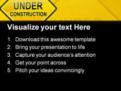 Under construction symbol powerpoint templates and powerpoint backgrounds 0811