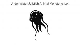 Under Water Jellyfish Animal Monotone Icon In Powerpoint Pptx Png And Editable Eps Format