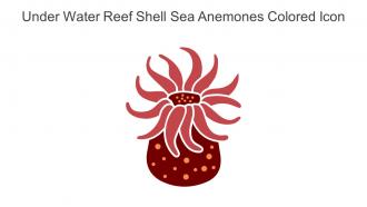 Under Water Reef Shell Sea Anemones Colored Icon In Powerpoint Pptx Png And Editable Eps Format