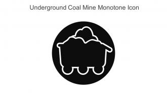 Underground Coal Mine Monotone Icon In Powerpoint Pptx Png And Editable Eps Format