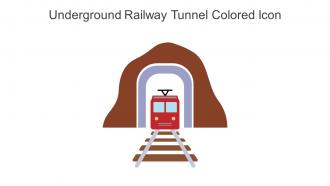 Underground Railway Tunnel Colored Icon In Powerpoint Pptx Png And Editable Eps Format