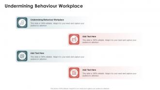 Undermining Behaviour Workplace In Powerpoint And Google Slides Cpb