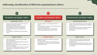 Understanding And Managing Life Addressing Classification Of Different Organizational Culture