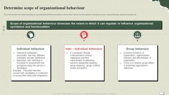 Understanding And Managing Life Determine Scope Of Organizational Behaviour