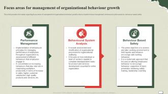 Understanding And Managing Life Focus Areas For Management Of Organizational Behaviour Growth