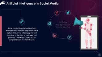Understanding Artificial Intelligence In Social Media Training Ppt