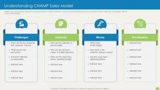 Understanding Champ Sales Model Sales Qualification Scoring Model