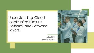 Understanding Cloud Stack Infrastructure Platform And Software Layers ...