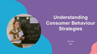 Understanding Consumer Behaviour Strategies PPT Demonstration ACP