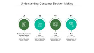 Understanding consumer decision making ppt powerpoint presentation portfolio icons cpb