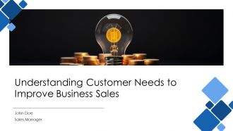 Understanding Customer Needs To Improve Business Sales PPT Example AT
