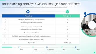 Understanding Employee Morale Through Feedback Form