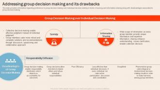 Understanding Human Workplace Addressing Group Decision Making And Its Drawbacks