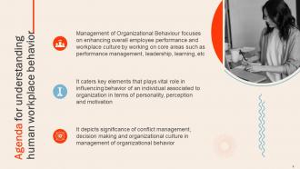 Understanding Human Workplace Behavior Powerpoint Presentation Slides Professional