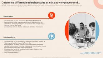Understanding Human Workplace Determine Different Leadership Styles Existing At Workplace Customizable Good