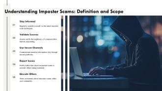 Understanding Imposter Scams Definition And Scope PPT Example ST AI SS