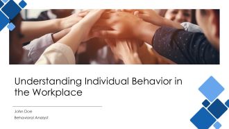 Understanding Individual Behavior In The Workplace PPT Structure AT