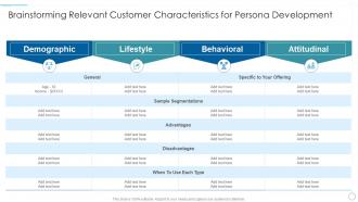Understanding market dynamics to influence brainstorming relevant customer characteristics