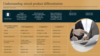 Understanding Mixed Product Differentiation Strategy How To Outshine