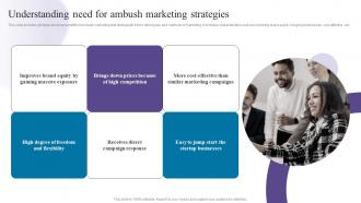 Understanding Need For Ambush Marketing Strategies Creating Buzz With Ambush Marketing Strategies MKT SS V
